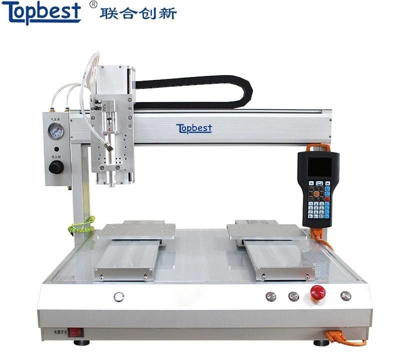 Desktop 4-Axis Single Head Double Y Automatic Fluid Dispensing Machine/Fluid Dispensing Robot/Automatic Glue Dispensing Machine/Auto Fluid Dispenser