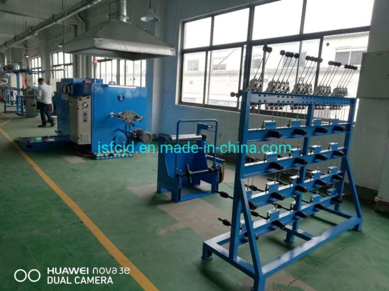 Copper Cable Plastic Wire Winding Extrusion Cutting Bunching Buncher Extruder Coiling Machine