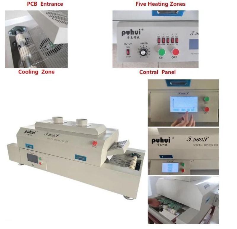 Electric Mini Desktop Reflow Oven Puhui Factory T960s