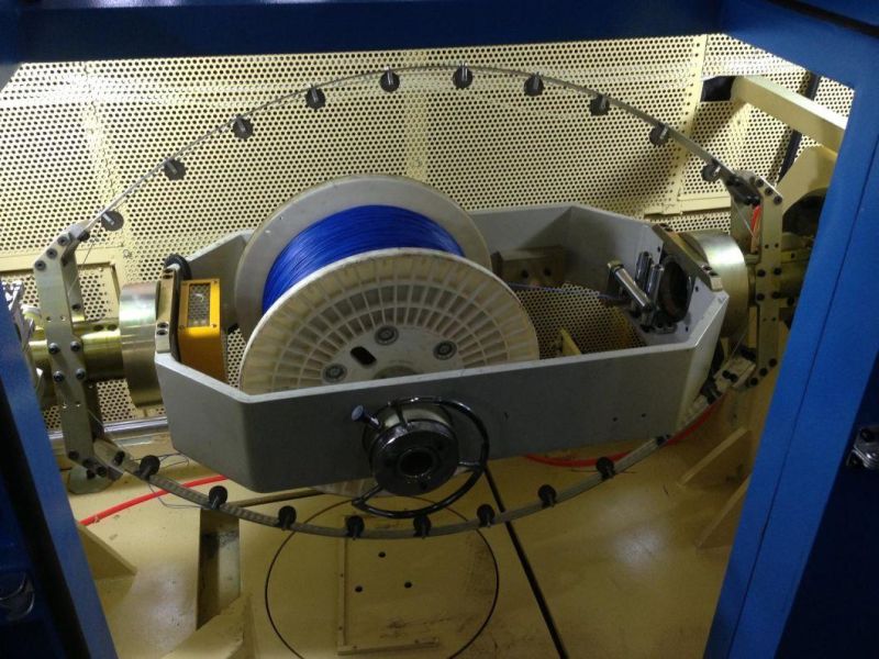 0.15-0.64mm Electrical Cable Copper Wire Cutting Winding Bunching Stranding Extrusion Machine