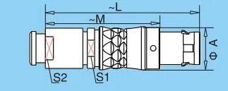 Qm B Series Tgg Push Pull Connector for Dispensing RJ45 M12 Connector Banana Plug Socket Terminal Machine