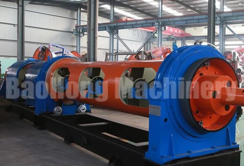 630mm Bobbins Copper Wires Tubular Strander Machine 22kw with Central Pay off
