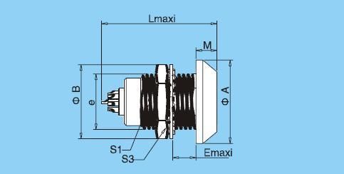 Qm B Series Mgg Socket Metal Push Pull M12 RJ45 M12 Connector Banana Plug Socket Terminal Connector