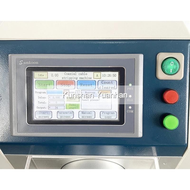 Coaxial Wire Cutter and Stripper Machine