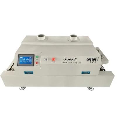 Puhui T961s Smart Touch Screen Conveyor Six Heating Zones LED Reflow Oven