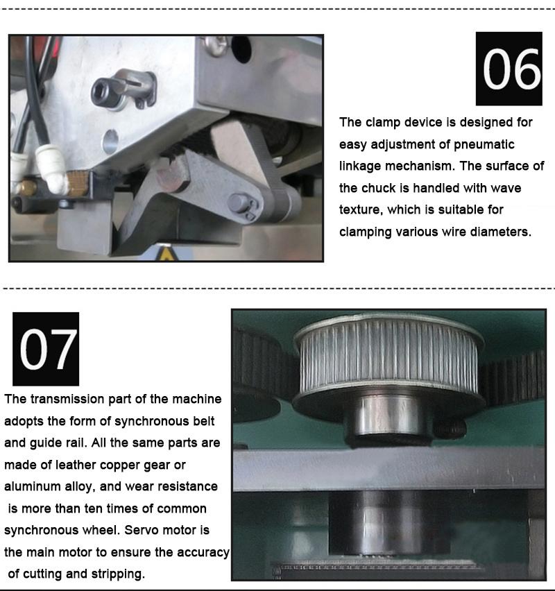 Multiple Single Conductor USB Rg Cable Cut Strip Machine