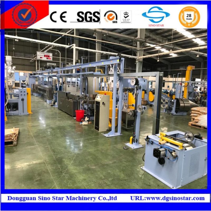 Wire Cable Extrusion Extruder Machine with Stripping Machine