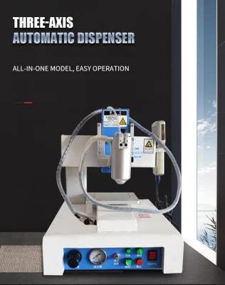 High Precision Xinhua Wooden Case Spot Gluing Glue Dispenser Machine with CCC