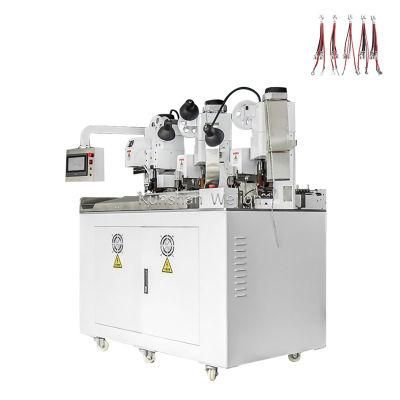 Fully automatic three-end press machine for cable terminal crimping
