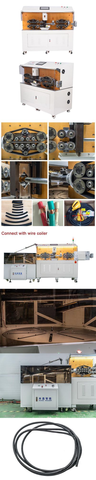 Hc-608ex Large Cable Wire Cutting Stripping Machine