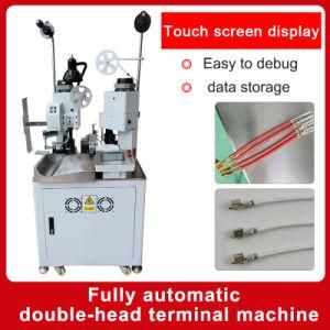 3q Double Head Vibrating Plate Terminal Crimp Machine Insulated Tubular Terminals Wire Press Machine with Otp Die