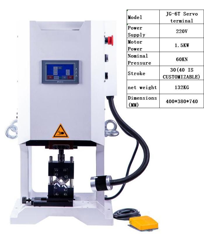 Jg Cable Wire Servo Terminal Crimping Machine Sf6.0t