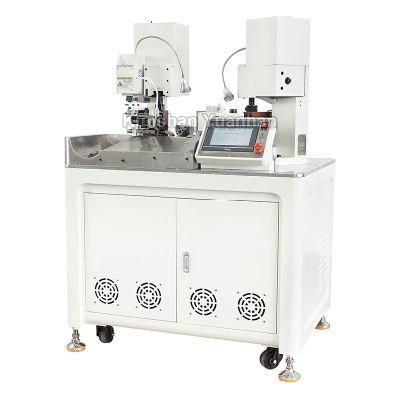 Full Automatic PVC Cable Wire Stripping Terminal Crimping Machine/Double Ends Crimping Machine