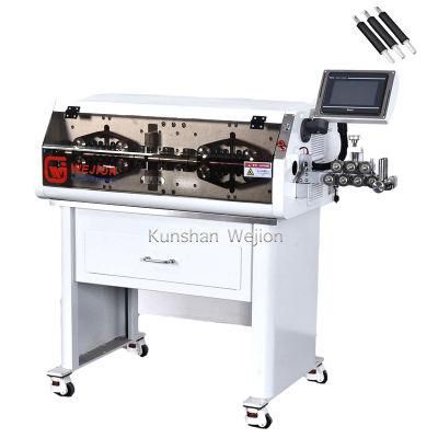 Full automatic Multilayer 70 mm2 square computer cable wire peeling stripping cutting machine