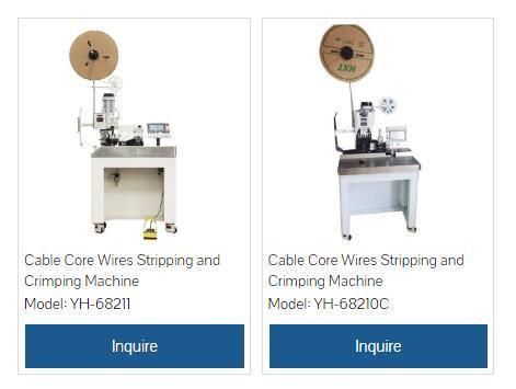 High End Automatic RV, Rvv Sheathed Wire Crimping Machine Multi Conductor Cable Continuous Stripping Crimping Machine