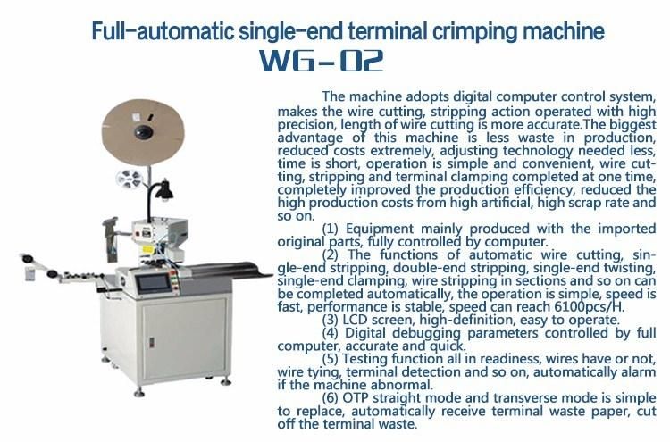 Automatic Workstation Full Automatic Wire Cutting Stripping Twisting and Crimping Machine (WG-02)