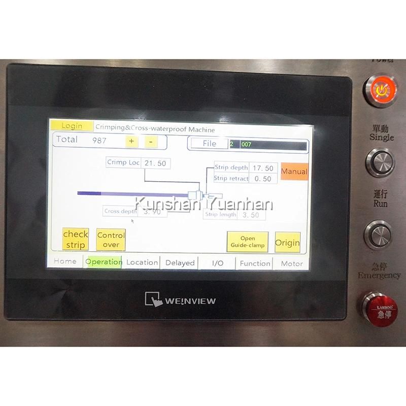 Semi-Automatic Wire Stripping and Seal-Crimping Machine