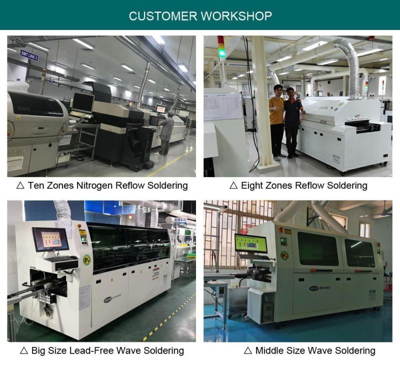 SMT Lead-Free Hot Air Reflow Soldering with 10 Heating Zones