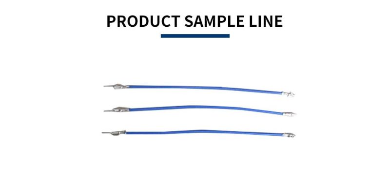 Full automatic double wires and ends terminal crimbing machine