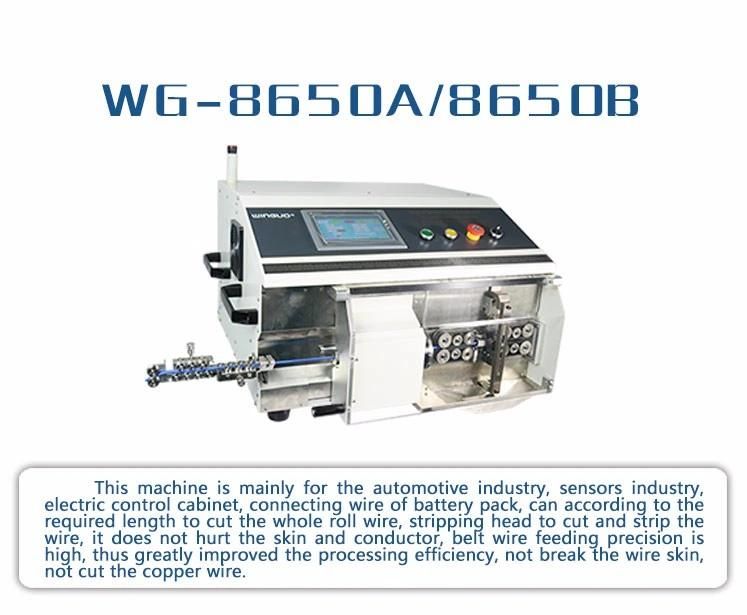 Multi-Core Sheath Cable Cutter and Stripper /Wire Cutting and Stripping Machine Wg-8650b