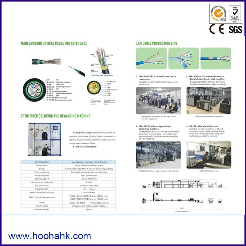 90 PLC Optic Fiber Cable Extrusion Machine