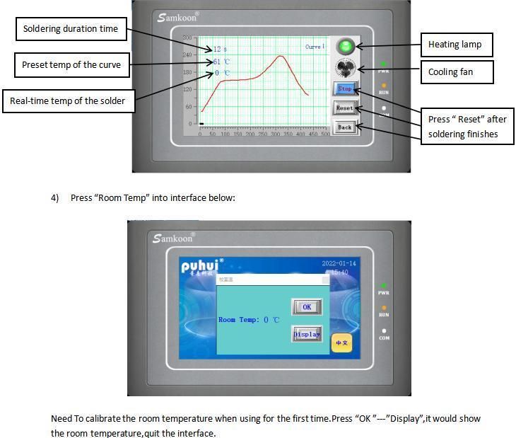 Newly Research and Development Design Curveand Constant Timing Reflow Oven T-937s