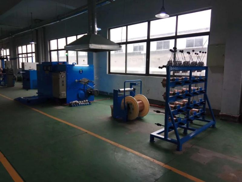 High Speed Double Twist Winding Cutting Extrusion Bunching 0.05-2.5sq mm Wire 500p Bobbin Twisting PLC Control Computer Type Machine