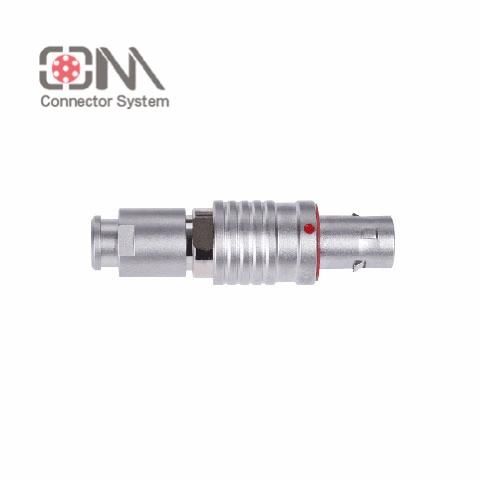 Qm B Series Teg Plug Circular Metal Push Pull RJ45 M12 Connector Banana Plug Socket Terminal Connector