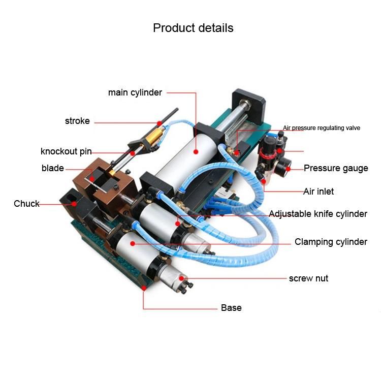 Pneumatic Big Cable Wire Stripping Machine for Max Od 50mm