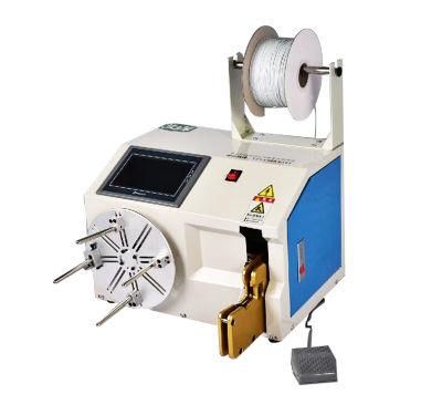 Semi-Automatic Wire Winding and Binding Machine Desktop Cable Coil Winding Machine