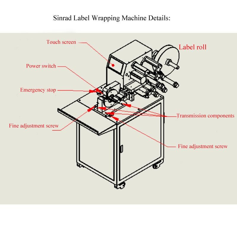 Automatic Cable Wire Label Winding Machine