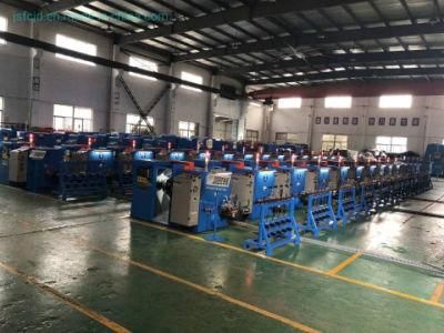 Electrica Cable Copper Wire Winding Cutting Extrusion Bunching Buncher Extruder Coiling Coiler Twisting Machine