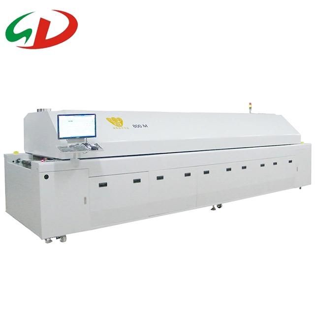 Hot Air Cheap SMT Reflow Oven 8 Zones, Used Reflow Oven for PCB Mounting Machine