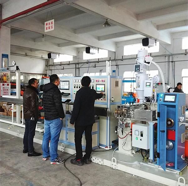 ETFE/ FEP/PFA Fluoroplastics Cable Extruder Lline