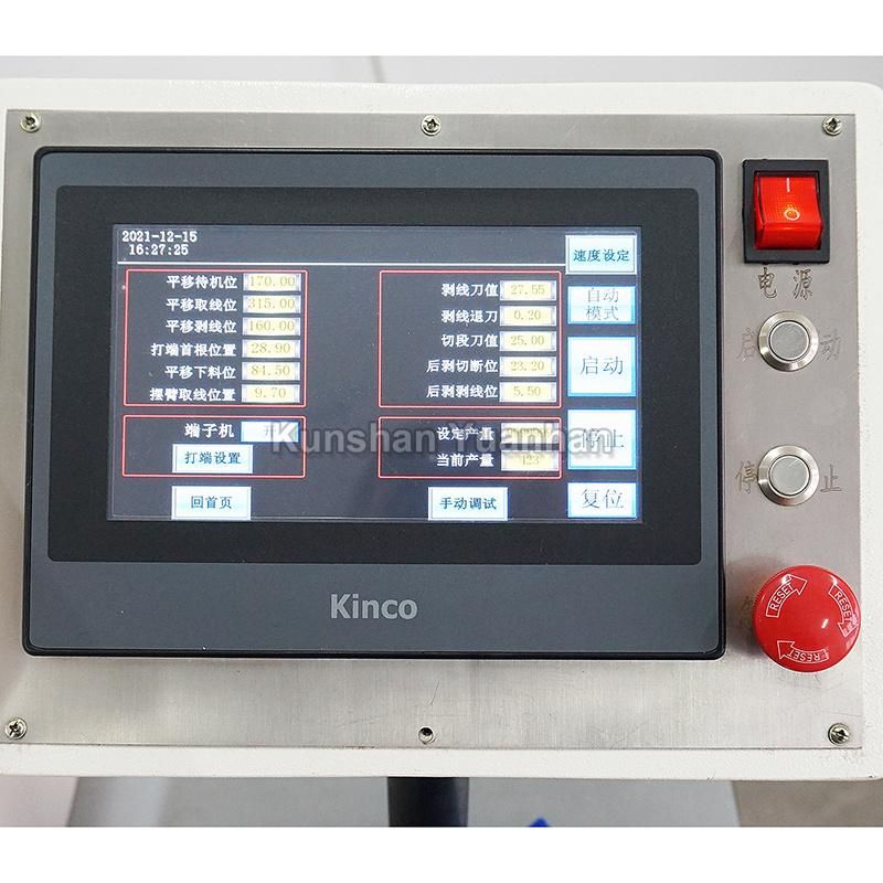 High End Automatic RV, Rvv Sheathed Wire Crimping Machine Multi Conductor Cable Continuous Stripping Crimping Machine
