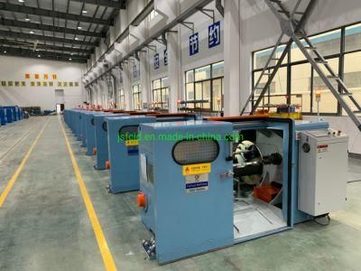 Bare Copper Wire Winding Machine Buncher 0.08-1.7mm Touchscreen PLC Pitch Control Stranding Twisting Extrusion Extruder Machine