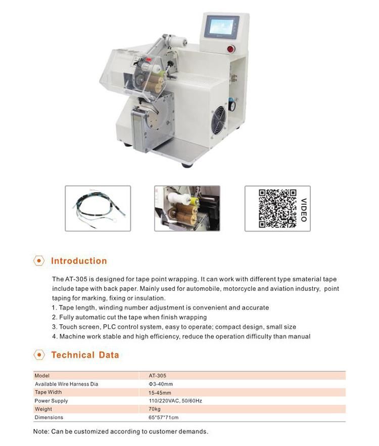 Tape Continous Winding Machine for Wire Cables