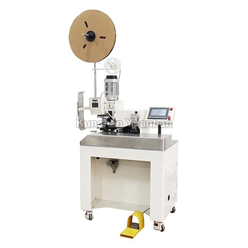 High End Automatic RV, Rvv Sheathed Wire Crimping Machine Multi Conductor Cable Continuous Stripping Crimping Machine