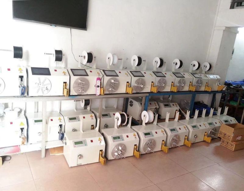 Automatic Cable Winding and Tying Machine for USB Cable, Headphone Cable, AC/DC Power Cable
