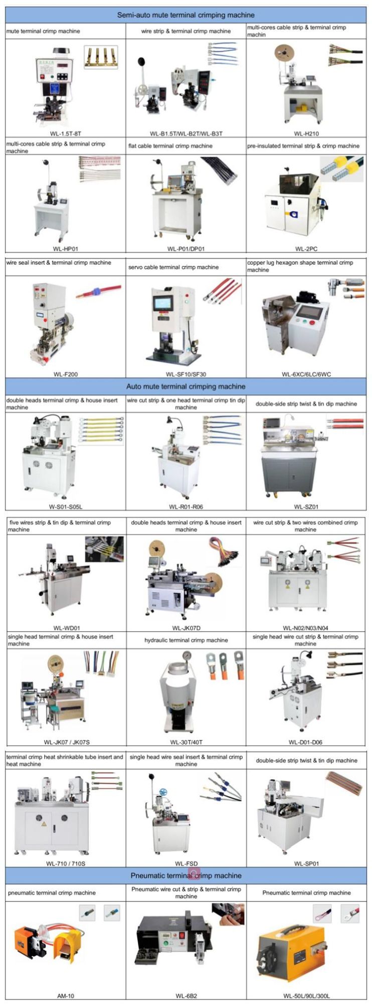 High Speed China in Stock E-Tube Type Insulated Terminal Crimping Machine