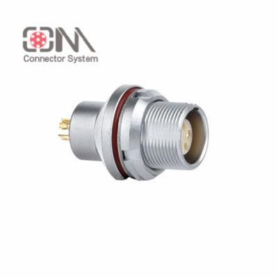 Qm B Series Meg Socket Push Pull 12V RJ45 M12 Connector Banana Plug Socket Terminal Connector