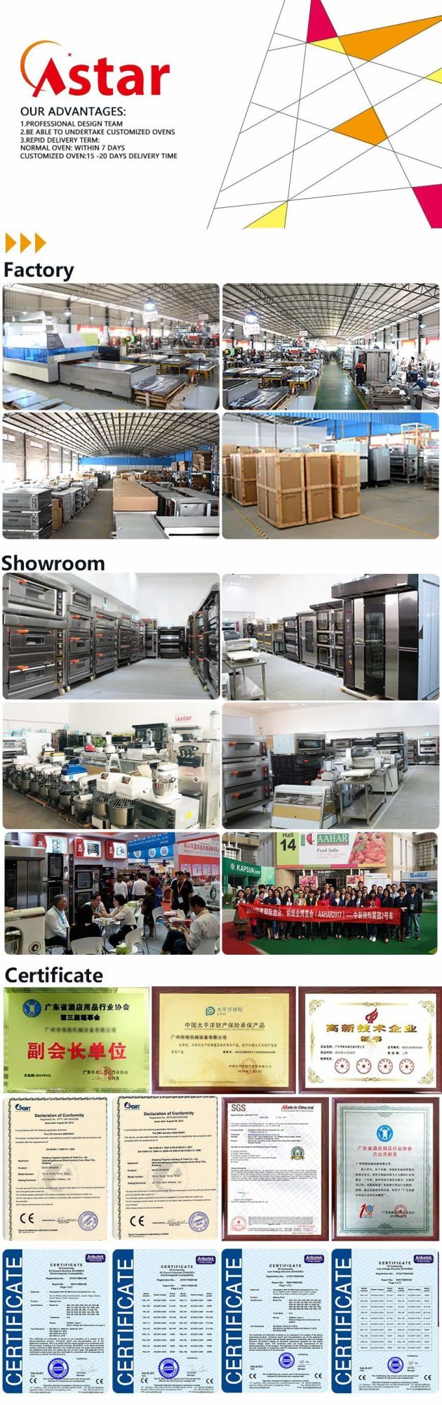 Commercial Automatic Bakery Equipment Electric Bread Baking Oven