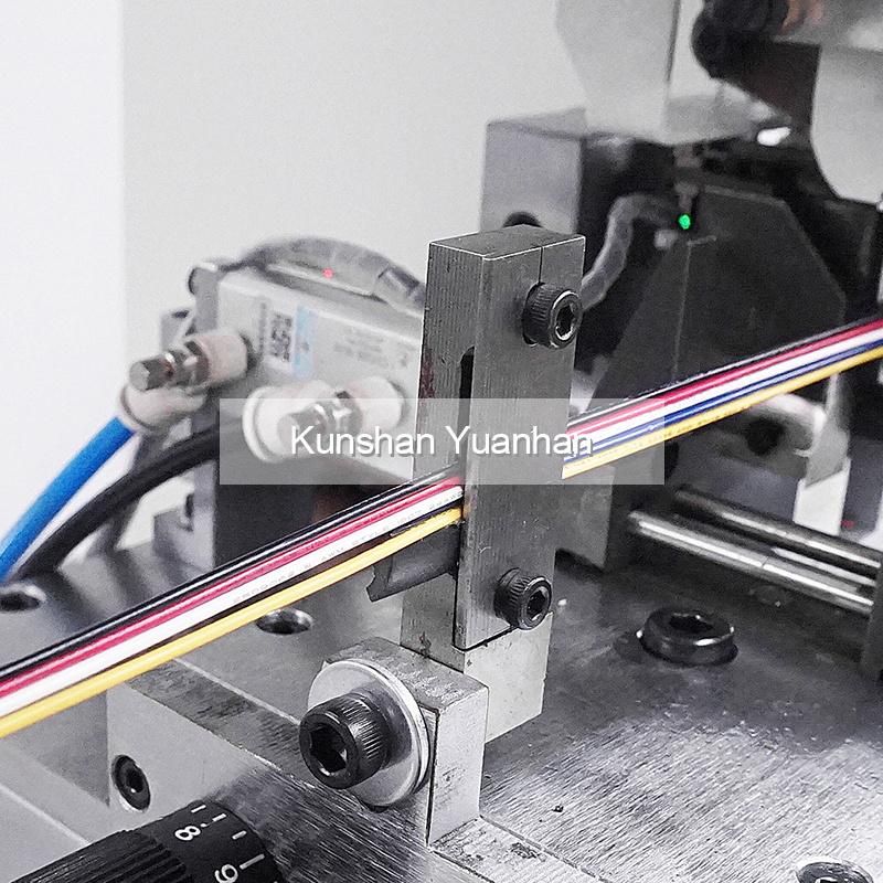 Multiple Single Conductor USB Rg Cable Cut Strip Machine