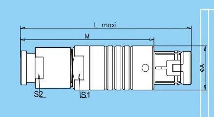 Qm C Series Tgg Plug Circular Metal Push Pull RJ45 M12 Connector Banana Plug Socket Terminal Connector