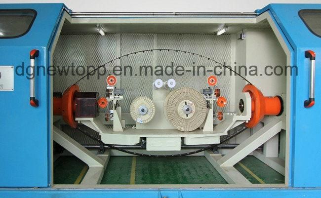Triple-Core Stranding Machine with Back-Twist and Taping