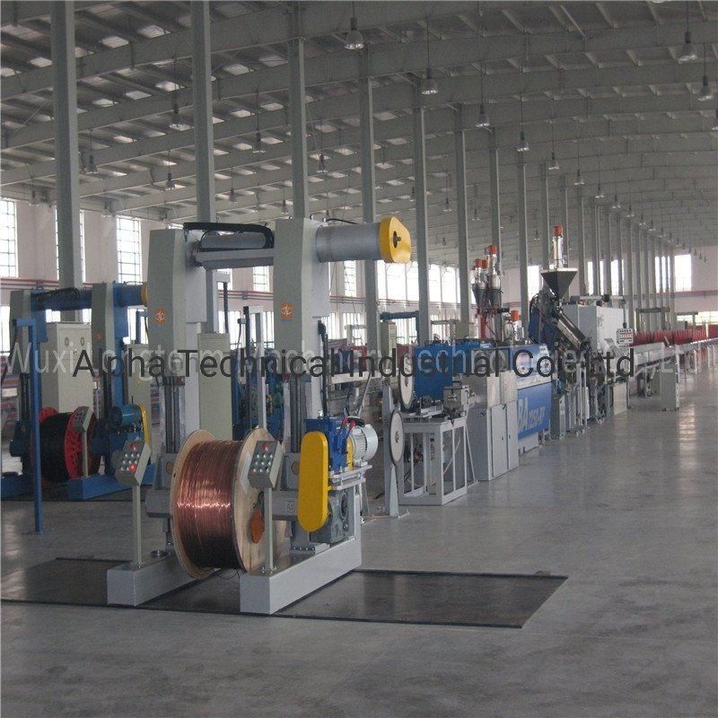 Reel Cable Sheath Extrusion Pay - off Takeup Machine, TPU Wire Coaxial Cable Pay off Machine!