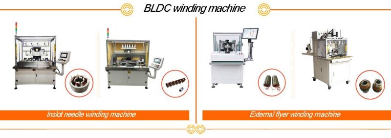 Automatic Shroud Coil Winding Machine for BLDC Motor Stator with Narrow Slot Width