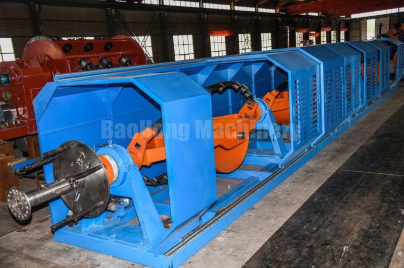 Wire and Cable Making Equipment Rotating Bow Skip Type Wire Stranding Machine