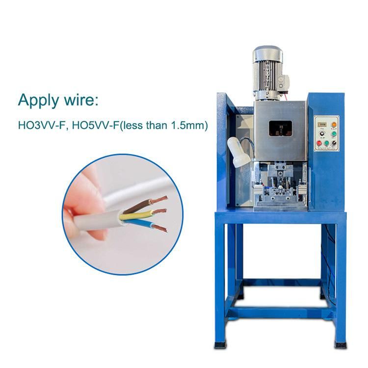 Semi Automatic 3 Pin French Plug and Other Plug Power Cord Crimping Press Machine (WL-180-F)