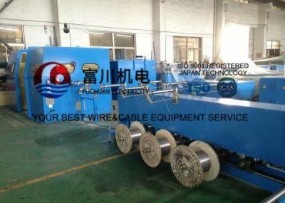 Blue Single Shaft Wire Take up Machine 630mm for Bunched Copper Wire Bunching Machine Buncher Strander
